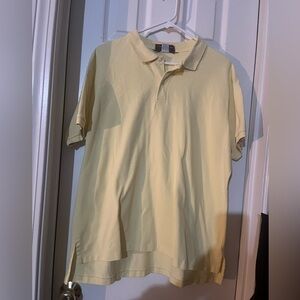 Vintage Classic Yellow Cotton Polo Shirt for Men made in USA